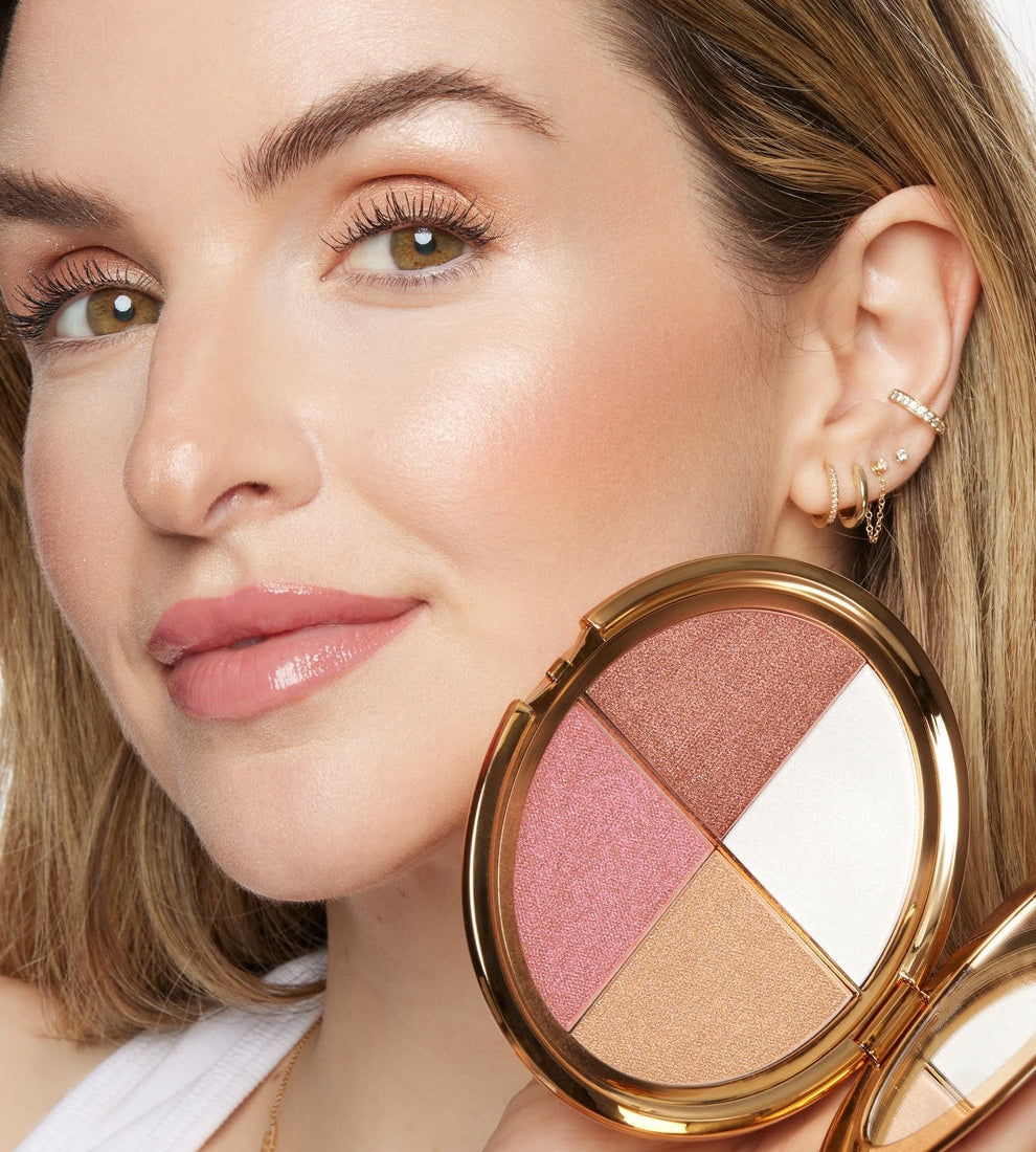 70%OFF🔥eye & cheek palette - eyeshadow and highlighter makeup (with Detachable Brush)