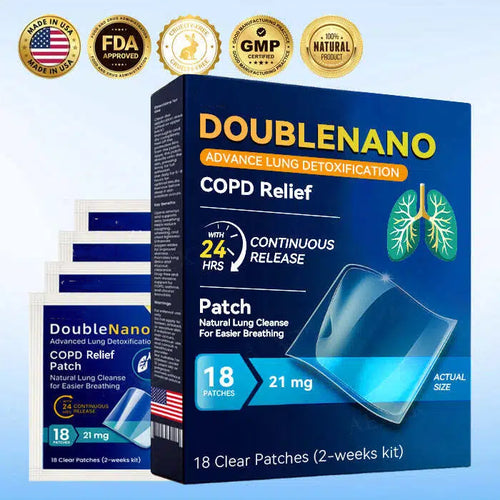 🏅FDA Approved|USA DoubleNano COPD Relief Patch (💝 Cough, wheezing, shortness of breath, sputum, stuffy nose, bronchitis, bronchitis, allergy symptoms, lung discomfort)