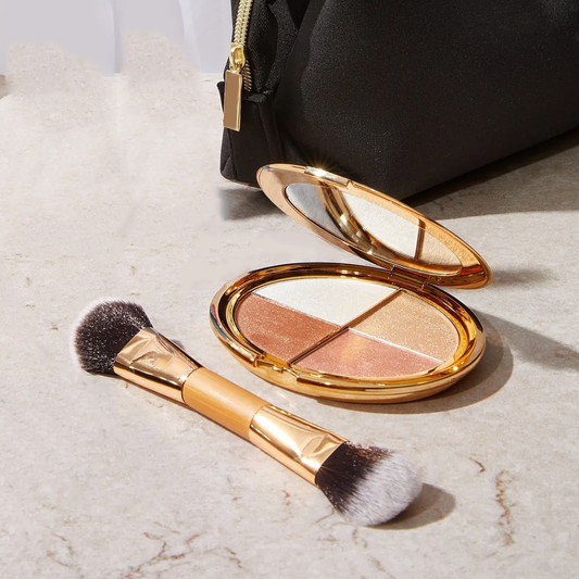 70%OFF🔥eye & cheek palette - eyeshadow and highlighter makeup (with Detachable Brush)
